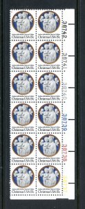 SCOTT  1768  CHRISTMAS MADONNA & CHILD  15¢  PLATE BLOCK OF 12  MNH