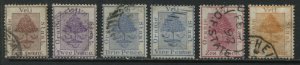 Orange Free State 1868-90 various values to 1/ used