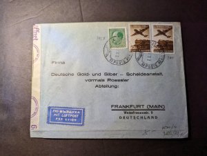 1941 Censored Bulgaria Airmail Cover Sofia to Frankfurt am Main Germany