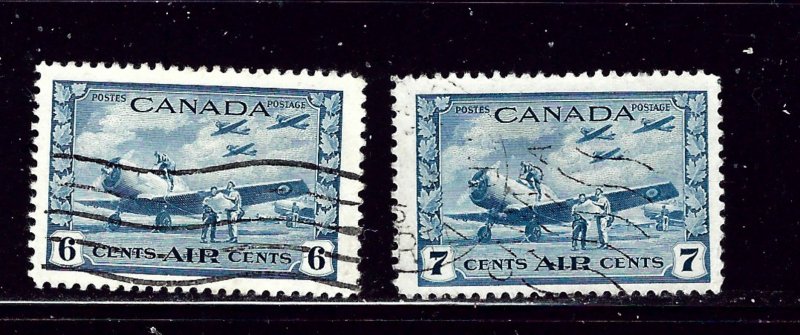 Canada C7-8 Used 1942-43 issues