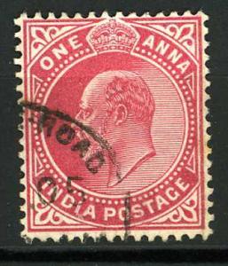 India 1902 - Scott 62 used - 1a, King Edward VII 