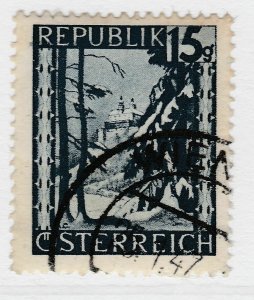 Austria Views 1945-47 15g Used Stamp A19P55F373-