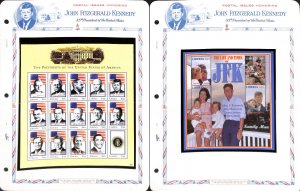 Liberia Stamp Collection on 3 White Ace Pages, John Kennedy Presidents