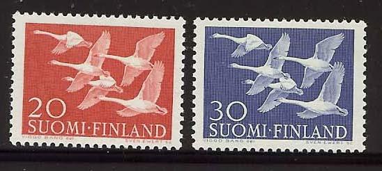 1956 - FINLAND - Northern Countries Issue - SC# 343-344 - MNH**