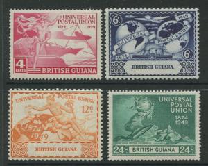 British Guiana - Scott 246-249 - UPU Issue -1949 - MVLH-Set of 4 Stamps
