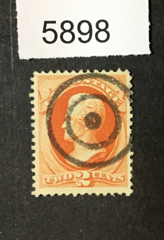 MOMEN: US STAMPS  #178 TARGET CANCEL SOUND USED LOT #5898