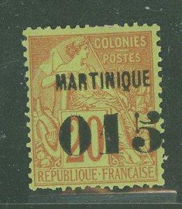 Martinique #8 Unused Single