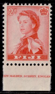 FIJI QEII SG301, 2d rose-red, NH MINT.