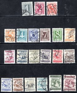 Austria #303-324  VF,  Used,   CV $21.85  ...   0350315