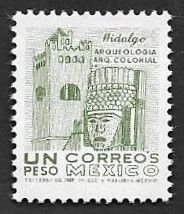 SE)1975-76 MEXICO, COLONIAL ARCHAEOLOGY, HIDALGO AND CONVENT 1P SCT1095, MNH