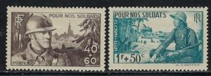 France B94-95 Hinged 1940 Issues