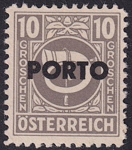 Austria - 1946 - Scott #J193 - MNH - Post Horn - overprint