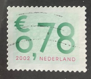 Netherlands 2002 Scott 1135 used - 0.78€, Numeral , standard letter