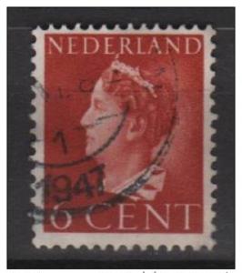 Netherlands 1940  Scott 216b used -5c, Queen Wilhelmina 