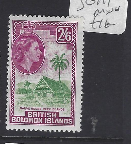 BRITISH SOLOMON ISLANDS (P1210B) QEII  2/6   SG 111    MNH