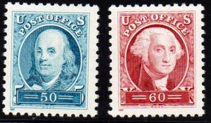 # 3139-40 PACIFIC 97 50c FRANKLIN, 60c WASHINGTON, MNH (6795)