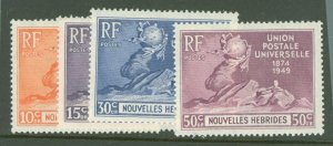 New Hebrides, French #79-82 Mint (NH) Single (Complete Set)