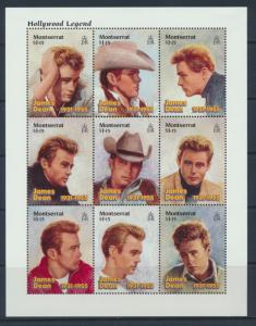 Montserrat sheet of 9 - SG  999a  SC#912  James Dean  Hollywood Legends 1995