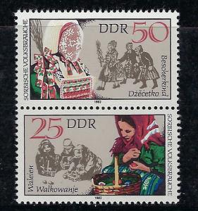 Germany DDR Scott # 2279f, 2279c, mint nh, se-tenant, SZd248