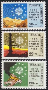 TÜRKEI TURKEY [1970] MiNr 2158-60 ( **/mnh ) Natur