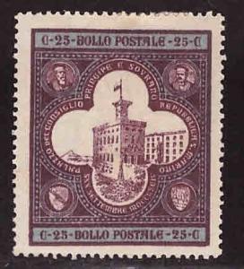 San Marino Scott 29 MH* 1894 stamp CV $8.75