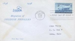 958 5c SWEDISH PIONEERS - Unlisted Doak