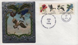Set of 2 Ross Foil FDCs for the 1978 CAPEX Int'l Philatelic Exhibition I...