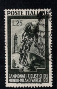 Italy Scott 584 Used World Bicycle Championship 1951 Milan