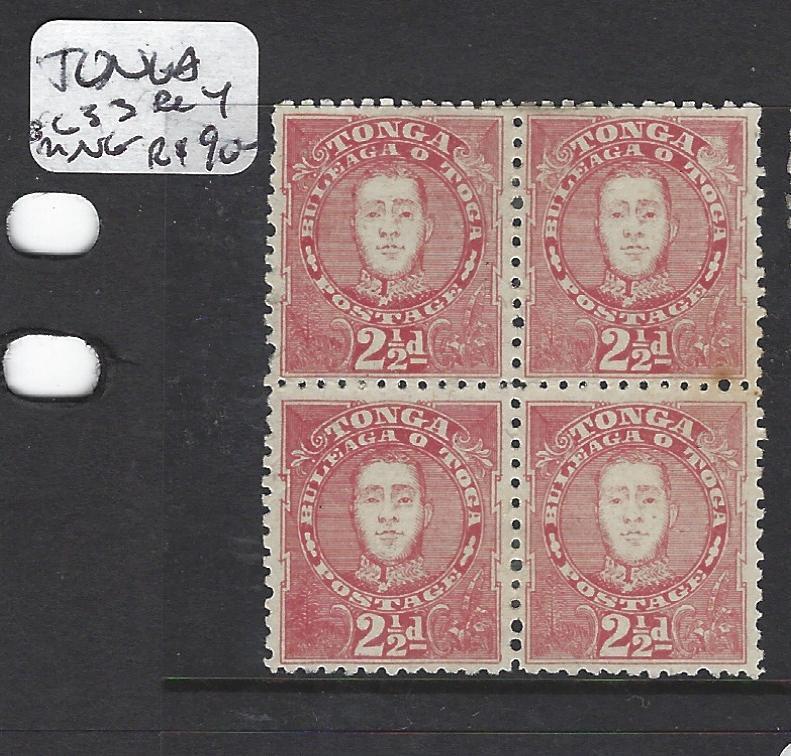 TONGA (P0605B)  2 1/2D  SG 33 BL OF 4  MNG