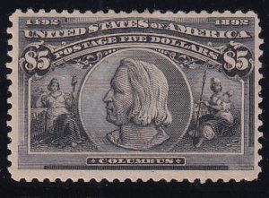 US 245 Early Commemoratives Mint H VF Slight Hinge Remnant