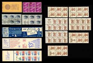 #1035A / #1623A, 1954-1977 Assorted Booklets & Booklet Panes Most MNH