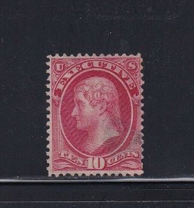 O14 scarce F-VF used neat face free cancel with nice color cv $ 1000 ! see pic !