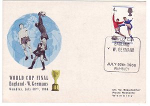 Card / Postmark GB / UK 1966 Football - World Cup Final