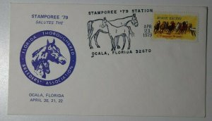 STAMPOREE Florida Thoroughbred Breeders Assoc Ocala FL 1979 Philatelic Cachet