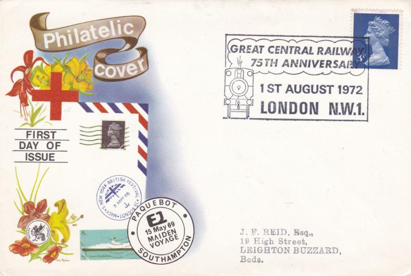 GB 1972 Great Central Railway 75th Anniversary Cover VGC