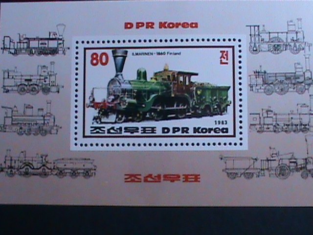 ​KOREA STAMP:1983- SC#2311 WORLD FAMOUS TRAIN-MNH RARE S/S SHEET.-VERY FINE