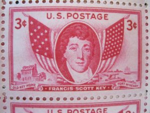 #962 Francis Scott Key  Full Sheet of 50  MNH OG