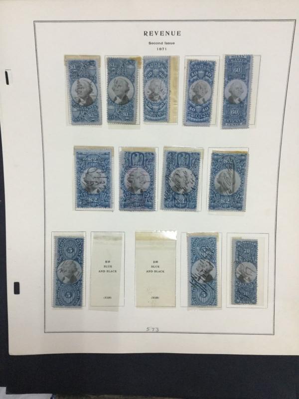 MOMEN: US # REVENUES COLLECTION ON (8) ALBUM PAGES $ #9060