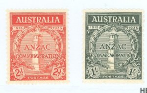 Australia  #150-151 Mint (NH) Single (Complete Set)