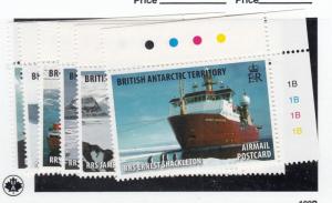 BRITISH ANTARCTIC TERRITORY  # C5-C10  60p VF-MNH  VARIOUS SHIPS  CAT VALUE $11