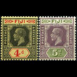 FIJI 1922 - Scott# 100-1 King 4-5p NH