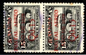 Guatemala, Scott #C3, Used, vertical pair