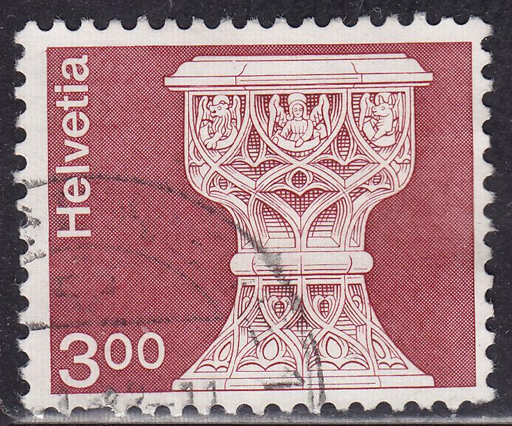 Switzerland 578 USED 1973 Saanen St. Maurice Church