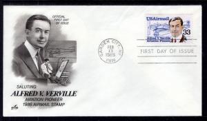 US C113 Verville Artcraft U/A FDC