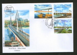 SERBIA-FDC-SCIENCE-BRIDGE-2011..