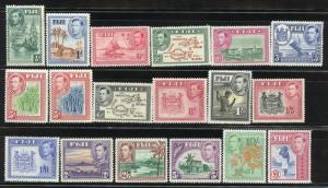 FIJI GEO VI   SET SCOTT#117/31B   MINT LIGHT  HINGED--SCOTT $199.00