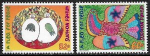 United Nations #686-7 MNH Set - Plea for Peace - Doves