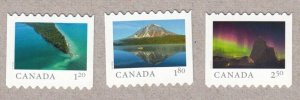 DIE CUT = set of 3 booklet stamps = FROM FAR AND WIDE Canada 2018 #3076i-78i MNH