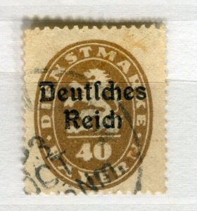 GERMANY; BAVARIA 1920 early Official Optd. issue fine used 40pf. value