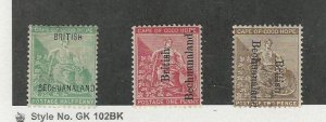 Bechuanaland, Postage Stamp, #31, 39, 40 Mint Hinged, 1891-97, JFZ